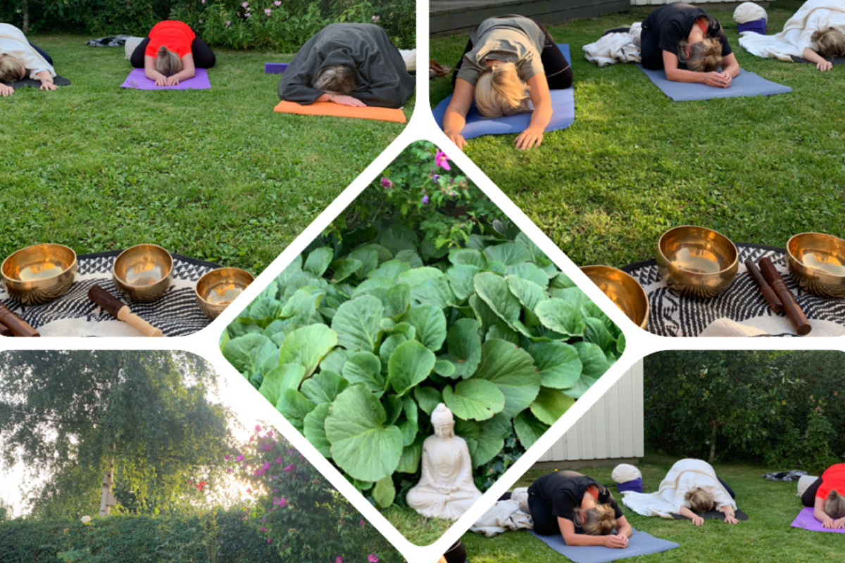 Klangmeditation (1) Klang og yoga i haven